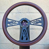 14" Black Flame Half Wrap- Vinyl