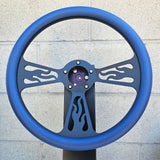 14" Black Flame Half Wrap- Vinyl