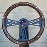 14" Black Flame - Mahogany