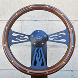 14" Black Flame - Mahogany