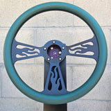 14" Black Flame Half Wrap- Vinyl