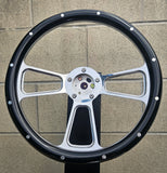 14" Billet Muscle Half Wrap- Black Wood