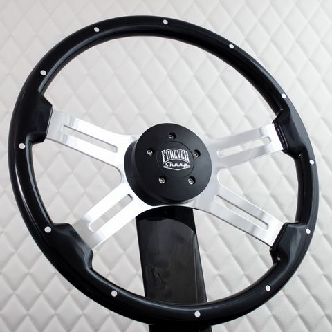 18" Dual Classic - Black with Aluminum Rivets