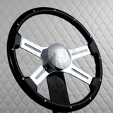 18" Dual Classic - Black with Aluminum Rivets