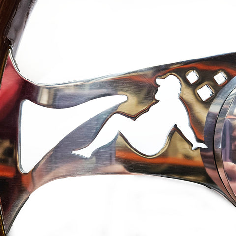 BLACK FRIDAY 2025: 18" Chrome Big Boy - Dark Wood