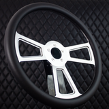 18" Polished Half Wrap Muscle Wheel- Vinyl