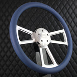 18" Polished Half Wrap Muscle Wheel- Vinyl