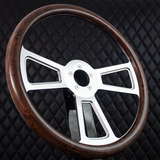 18" Polished Half Wrap Muscle Wheel- Hydro Dipped