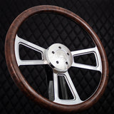 18" Polished Half Wrap Muscle Wheel- Hydro Dipped