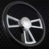 18" Polished Half Wrap Muscle Wheel- Hydro Dipped