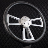 18" Polished Half Wrap Muscle Wheel- Hydro Dipped