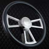 18" Polished Half Wrap Muscle Wheel- Hydro Dipped