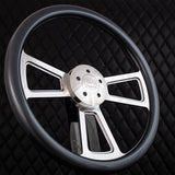 18" Polished Half Wrap Muscle Wheel- Hydro Dipped
