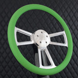 18" Polished Half Wrap Muscle Wheel- Vinyl