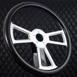 18" Polished Half Wrap Muscle Wheel- Hydro Dipped