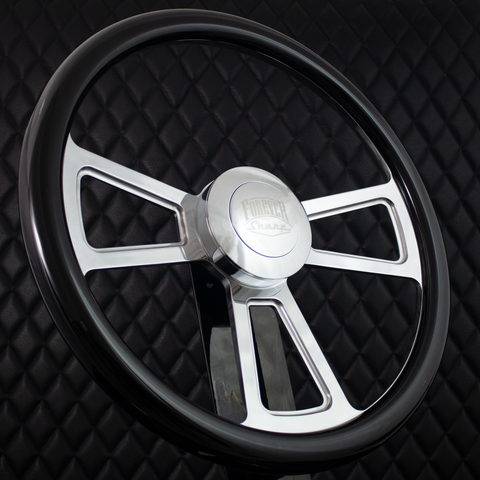 18" Polished Half Wrap Muscle Wheel- Hydro Dipped