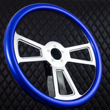 18" Polished Half Wrap Muscle Wheel- Hydro Dipped