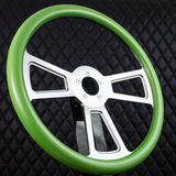 18" Polished Half Wrap Muscle Wheel- Hydro Dipped