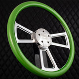 18" Polished Half Wrap Muscle Wheel- Hydro Dipped