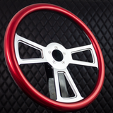 18" Polished Half Wrap Muscle Wheel- Hydro Dipped