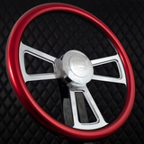 18" Polished Half Wrap Muscle Wheel- Hydro Dipped