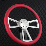 18" Polished Half Wrap Muscle Wheel- Vinyl