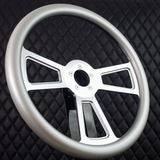 18" Polished Half Wrap Muscle Wheel- Vinyl