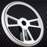 18" Polished Half Wrap Muscle Wheel- Hydro Dipped