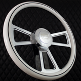 18" Polished Half Wrap Muscle Wheel- Hydro Dipped