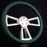 18" Polished Half Wrap Muscle Wheel- Vinyl
