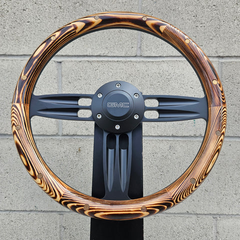Forever Sharp 1099,HW14B,HB5 14 In Black Muscle Steering Wheel - Foto 8
