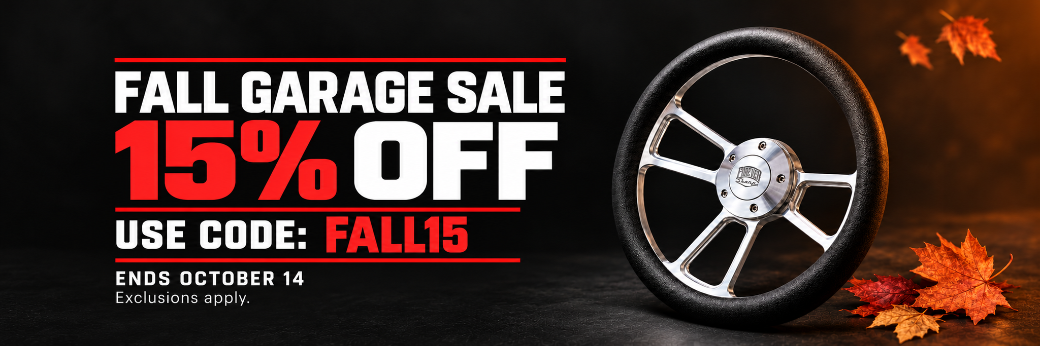 Fall Garage Sale: 15% off with code FALL15 through October 14 at 11:59 PM Pacific. Exclusions apply. Shop the sale.