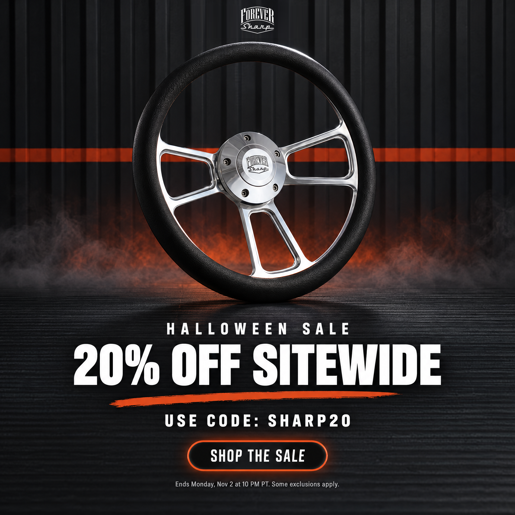 Forever Sharp Halloween Sale: 20% off sitewide with code SHARP20 through Monday, November 2 at 10 PM Pacific. Some exclusions apply.