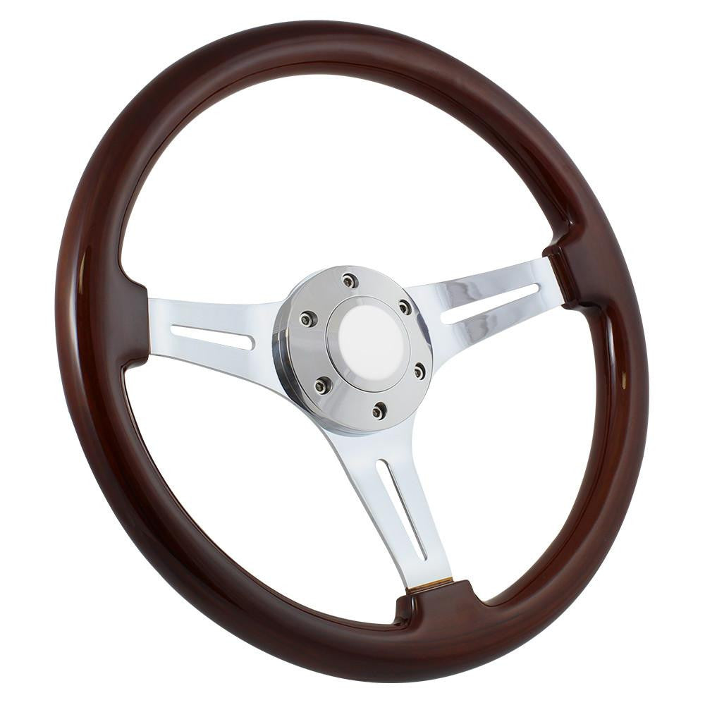 DYNAMIC Wood Steering wheel φ35.0cm Amazon.com: Classic Wood Steering Wheel 14inch 350mm