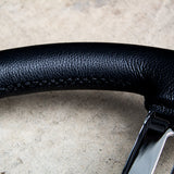 18" Chrome Dual Classic - Black Leather