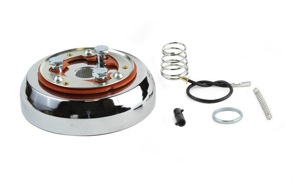 Polished 3-Hole Steering Wheel Hub Adapter - Fits Most 1969-1994 GM Cars & 1976-1995 Jeep Models