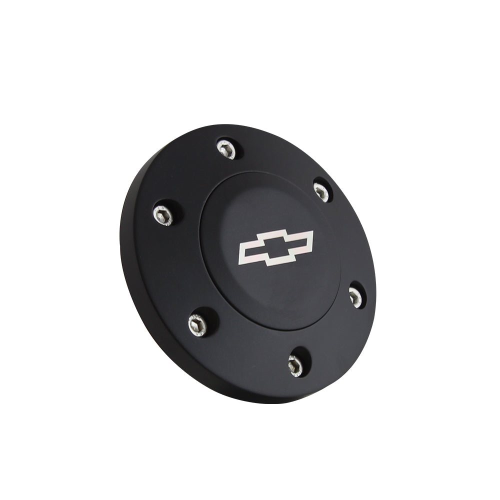 Volante S6 Steering Wheel, Black Three Spoke With Black Leather