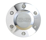 Polished Billet SS Horn Button - 6 Hole