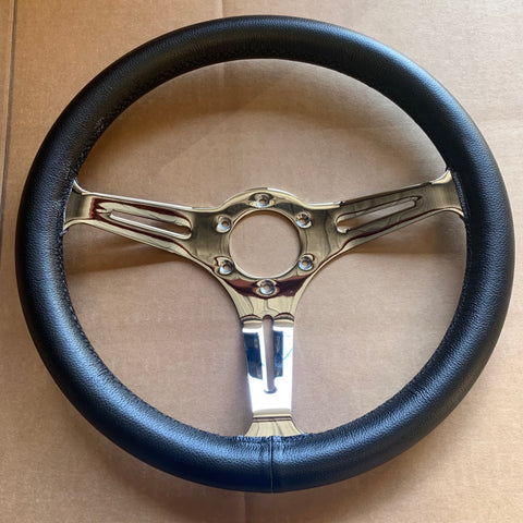 FACTORY 2ND: 15" Chrome Empire - Black Leather - MINOR