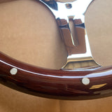 FACTORY 2ND: 14" Chrome Empire - Dark Wood with Rivets - 5 HOLE - MODERATE