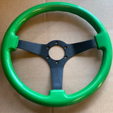 FACTORY 2ND: 14" Anodized Black Arcade - Green - Minor Defects