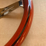 FACTORY 2ND: 14" Chrome Empire - Light Wood Stripe - Minor Defects (5 Hole)