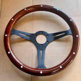 FACTORY 2ND: 15" Black Empire - Dark Wood W/ Rivets - MODERATE DEFECTS