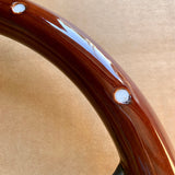 FACTORY 2ND: 15" Black Empire - Dark Wood W/ Rivets - MODERATE DEFECTS