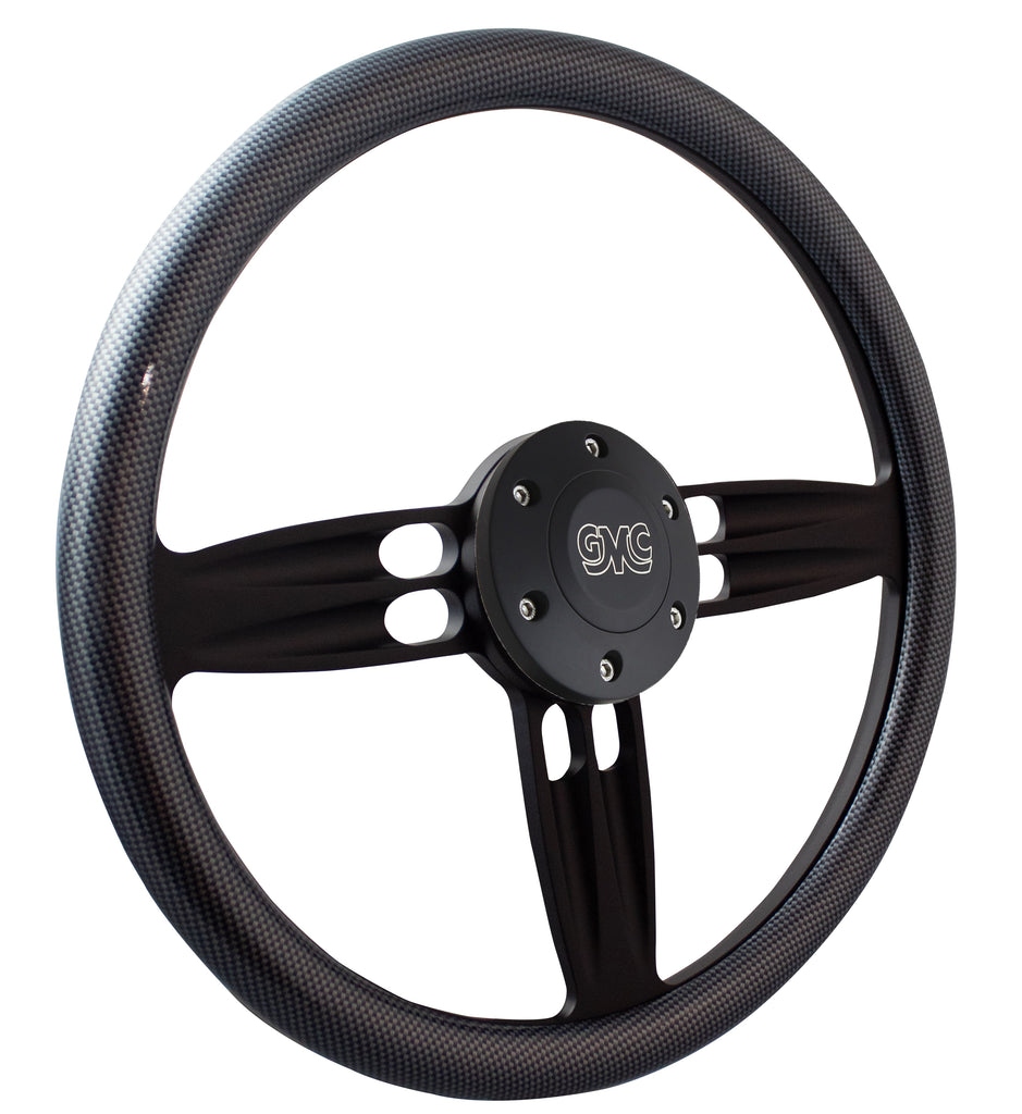 Black Double Barrel Half Wrap - Vinyl – Forever Sharp Steering Wheels