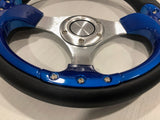 12.5" High Gloss Blue Perforated Performance Wheel