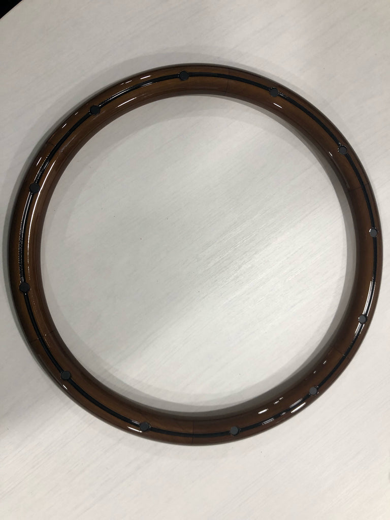 Forever Sharp 14 Inch Wood Mahogany Replacement Half Wrap For Steering Wheels HW14SMRBA